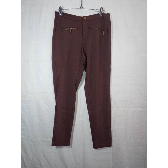 Lot Of 3 Iman Women's Size 8 Black/Blue/Brown Stretch Pants - Picture 2 of 11